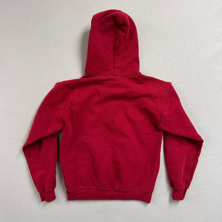 Men's Red Blank Gildan Pullover Hoodie Size Small