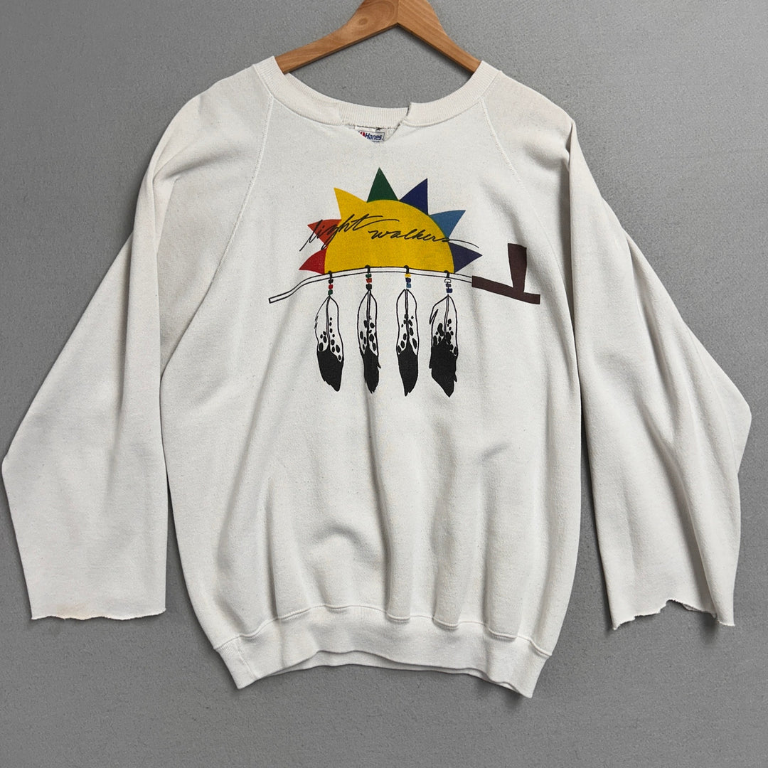 Vintage Light Walkers Native american Sweatshirt size XXL