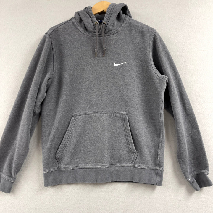 Men's Nike Gray Logo Hoodie Size Medium Blue Tag