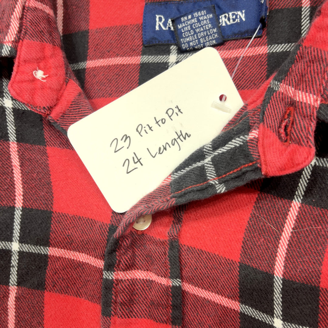 Vintage ralph Lauren Flannel Shirt Size Medium