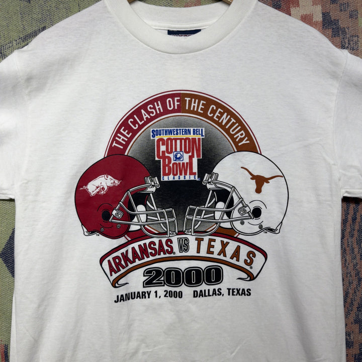 Arkansas vs Texas 2000 Vintage Cotton Bowl T Shirt Size Medium 2000s