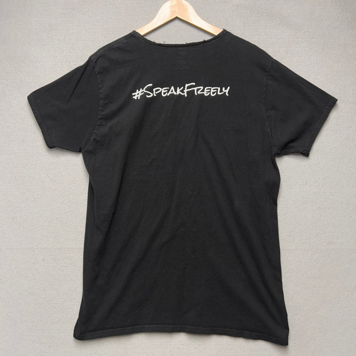 Frog Speak Freely T Shirt size Large