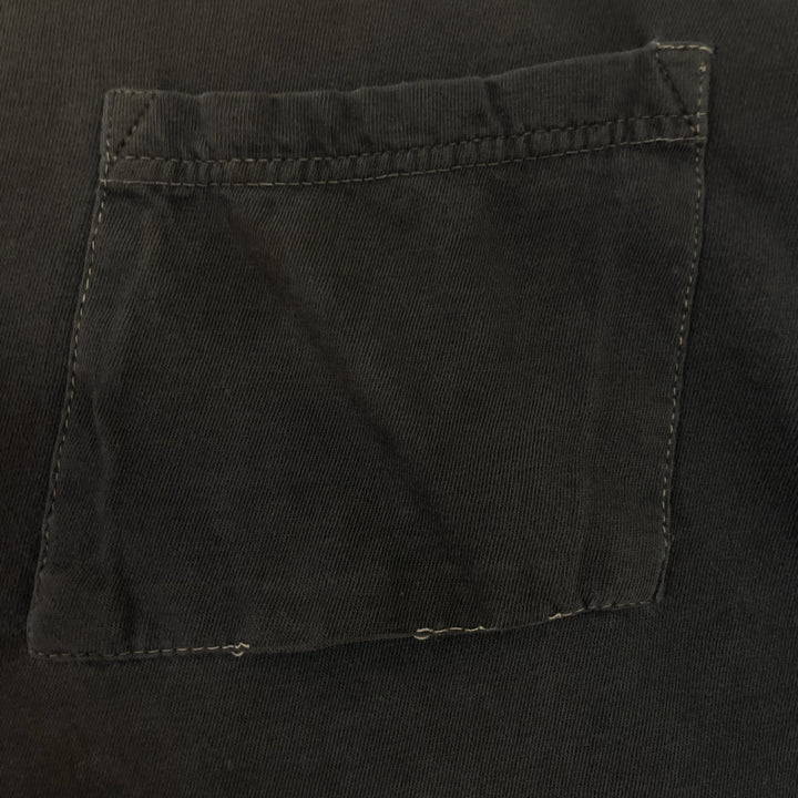 Vintage Double Collar and Sleeve Distressed blank T Shirt Size Medium