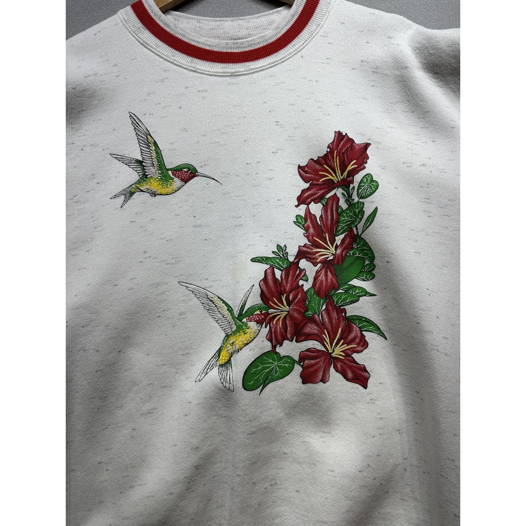 Vintage Hummingbird Sweatshirt Size Large