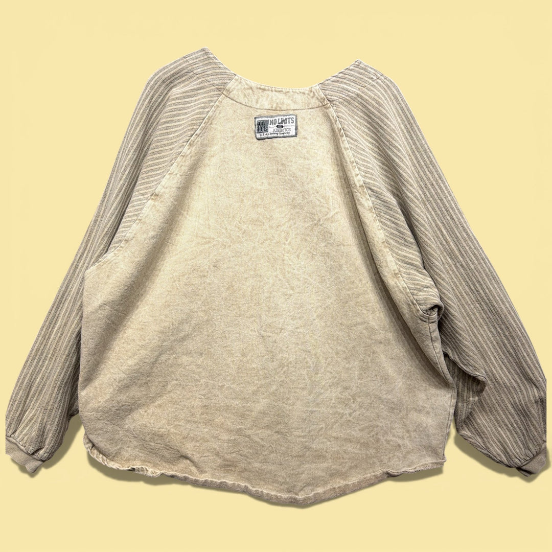 Vintage No Limits Athletics  90s Button Front Sweatshirt Size XL