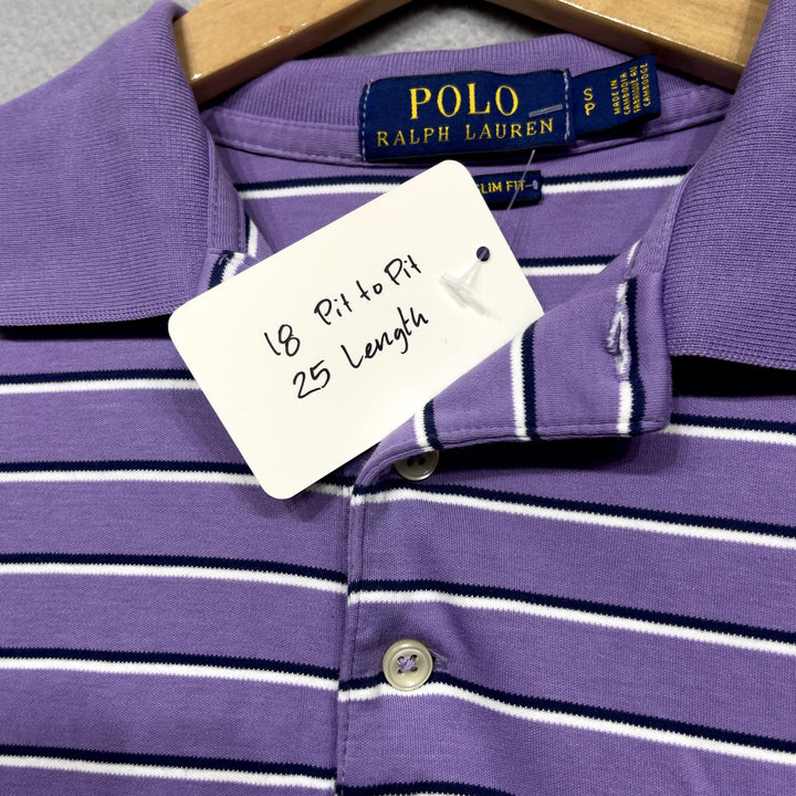 Polo Ralph Lauren Lavender Purple Striped Shirt Size small