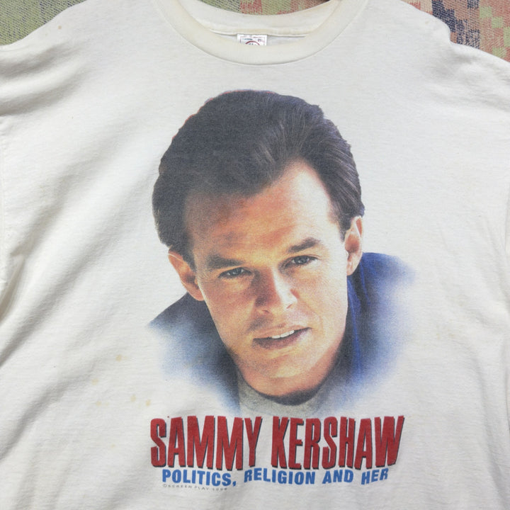 Sammy Kershaw Vintage Tour T Shirt Size XXL 90s