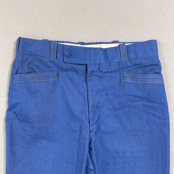 Vintage Flared Polyester Disco Pants Size 33