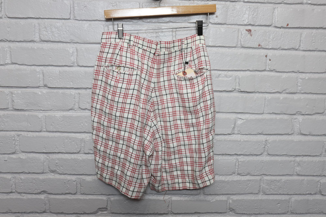 70s andrade honolulu plaid shorts size 30/8.5