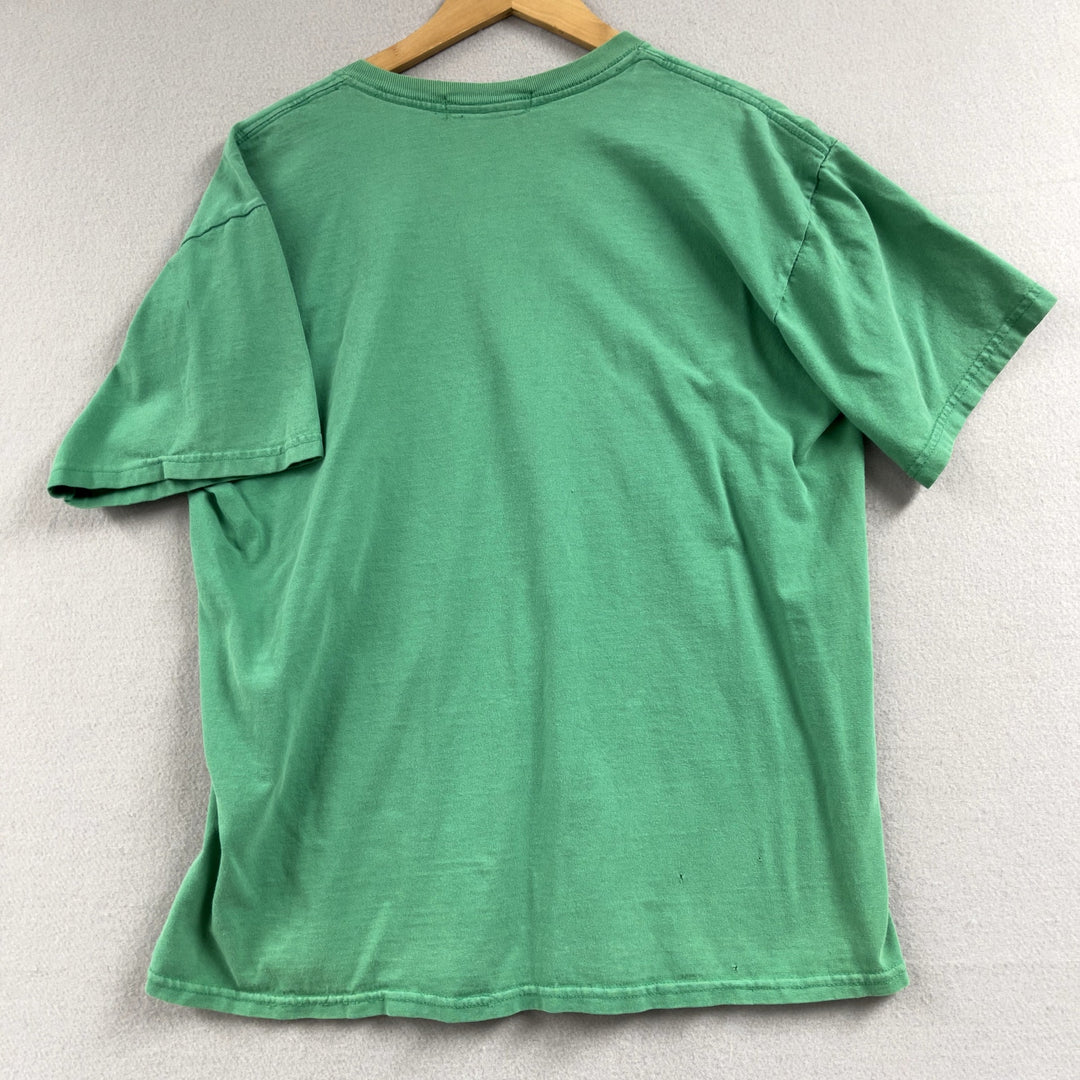 Vintage Y2k Houndstooth Clothing Company Green Logo Shirt Large