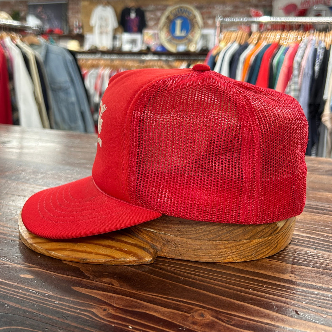 90's Coca Cola Red Snapback Mesh Trucker Hat