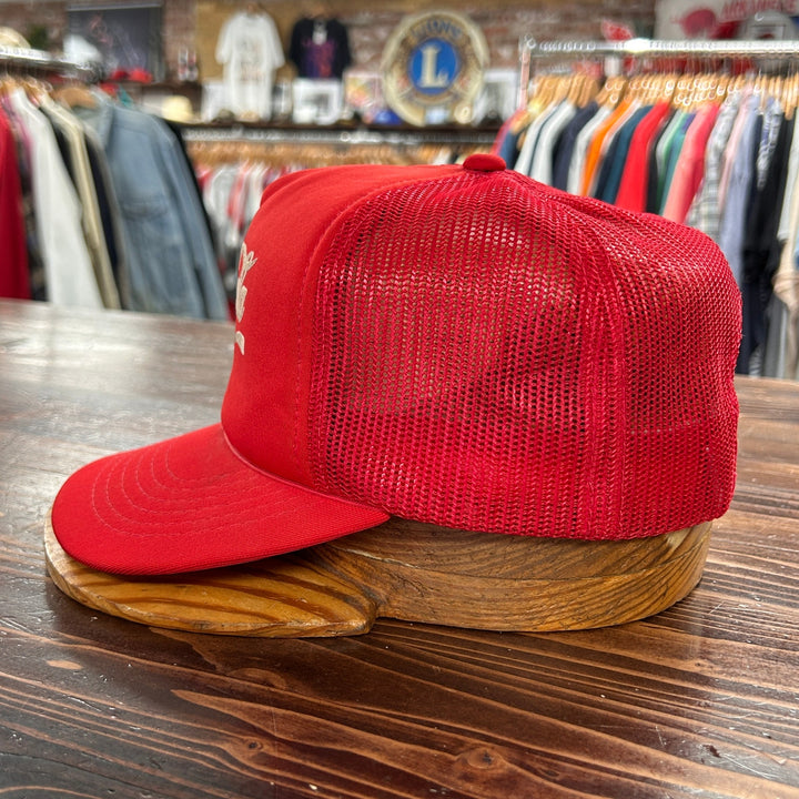90's Coca Cola Red Snapback Mesh Trucker Hat