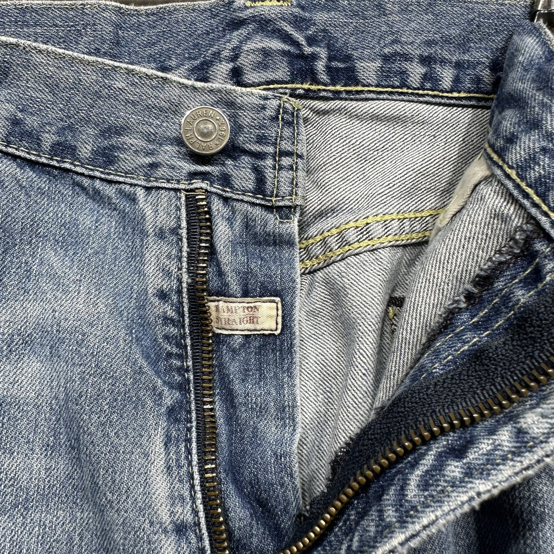 Vintage Y2K Polo Ralph Lauren Hampton Straight Jeans Size 34