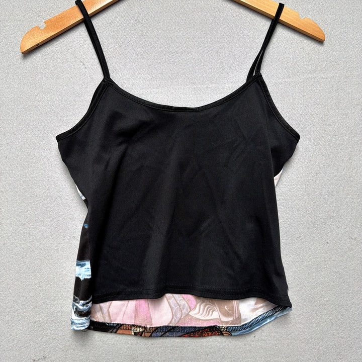 Vintage Y2K Japanese Art Tank Top Size Small