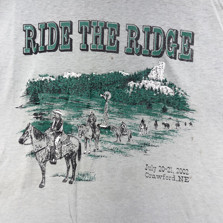 Vintage Ride The Ridge Cowboy T Shirt size Large