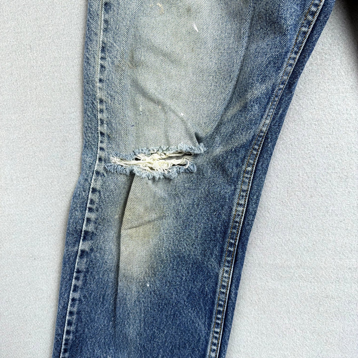 Vintage Levi's 505 Paint Splattered Jeans Size 30