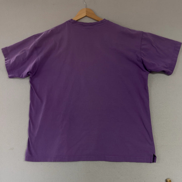 Vintage Duck Head Purple Blank T Shirt Size XL