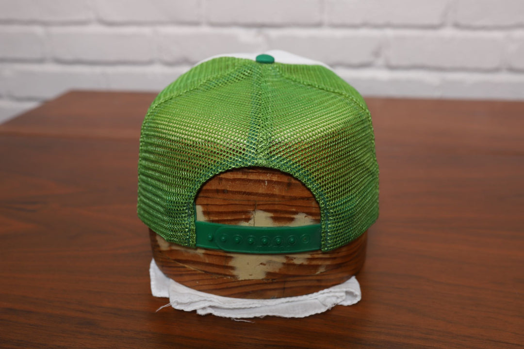 80s petrolane green trucker hat