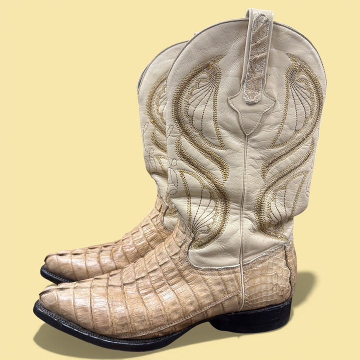 Cuadra Caiman Exotic Leather Cowboy Boots Size 7.5