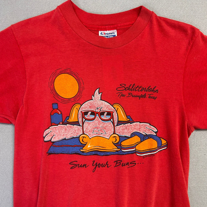 Vintage Schlitterbahn Sun Your Buns T Shirt Size Medium
