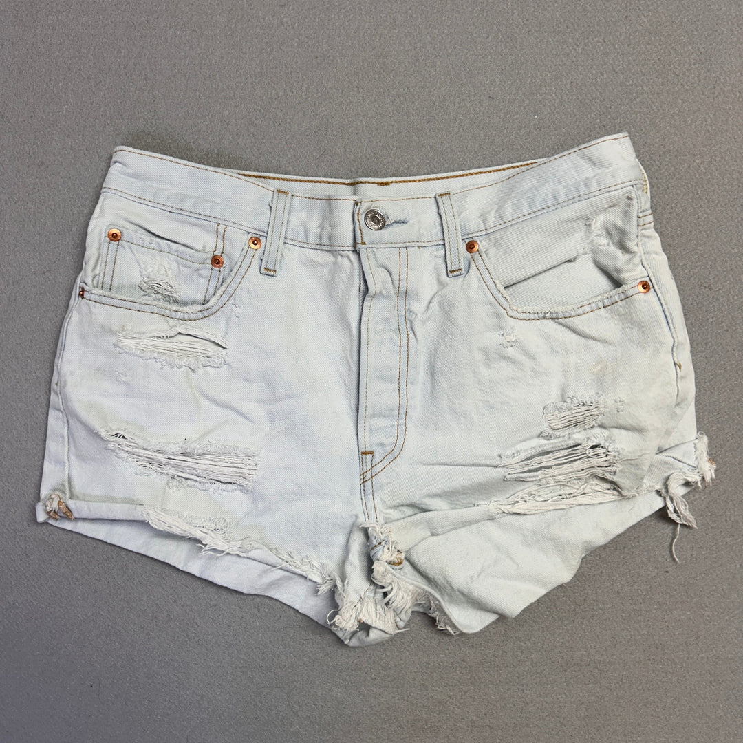 Levis 501 Cut off Denim jean Shorts Size 30