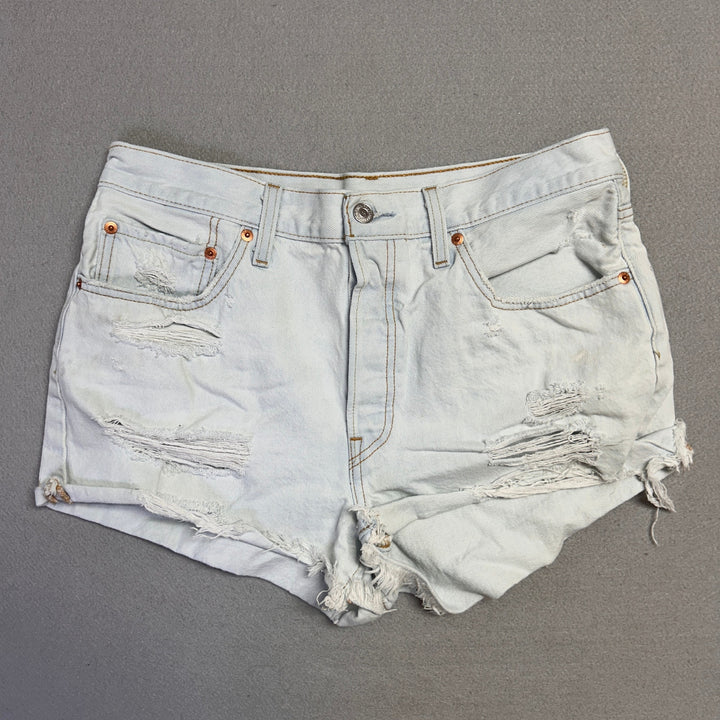 Levis 501 Cut off Denim jean Shorts Size 30