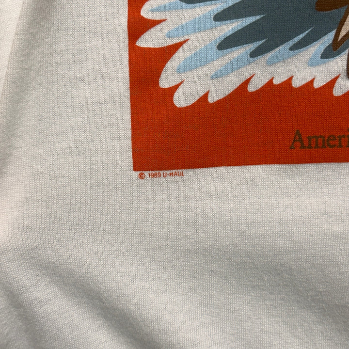 Vintage 1989 Uhaul Moving Montana Eagle Shirt Size Large