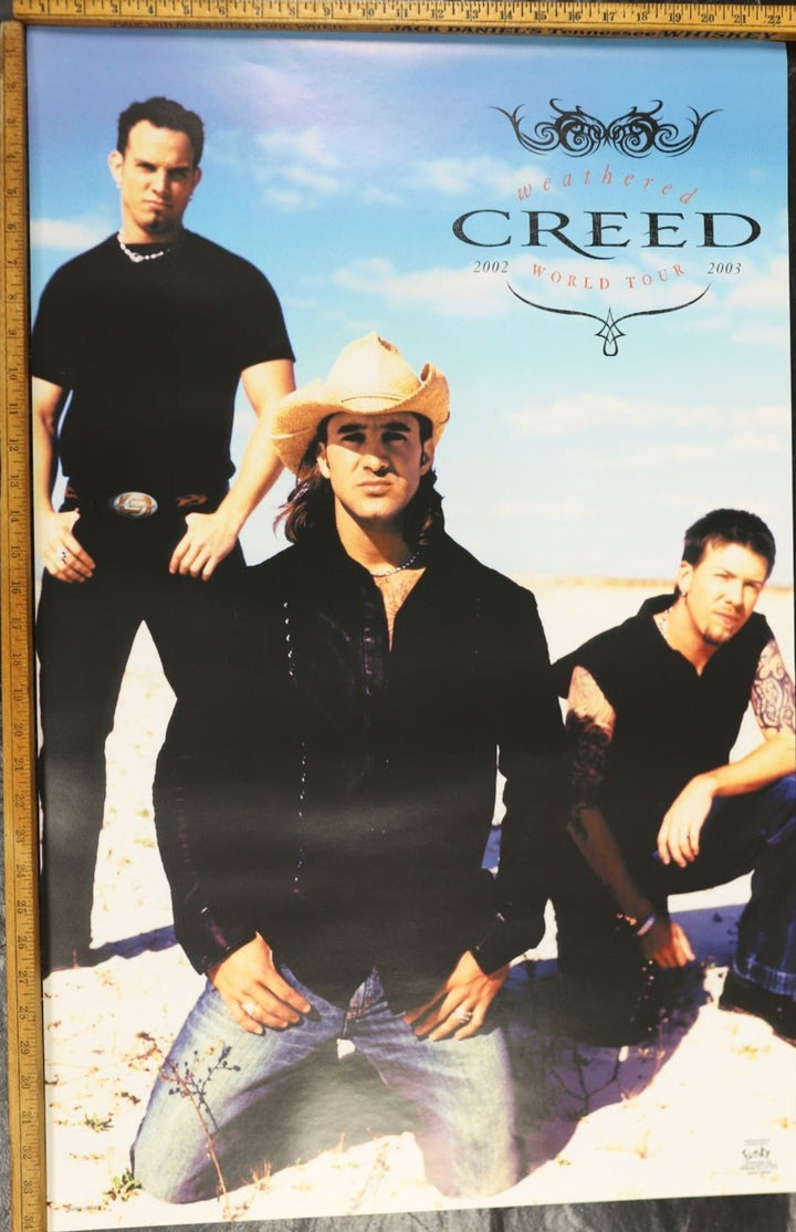 2000s Vintage Creed Weathered Tour Poster