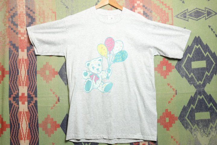 Teddy Bear Balloon Vintage T Shirt XL 90s