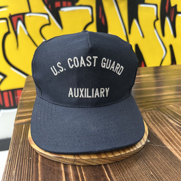US Coast Guard Auxiliary Vintage Snapback Hat 80s