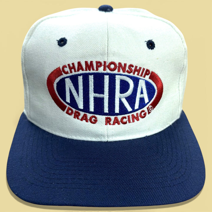 Vintage 90s NHRA Drag Racing Snapback Hat