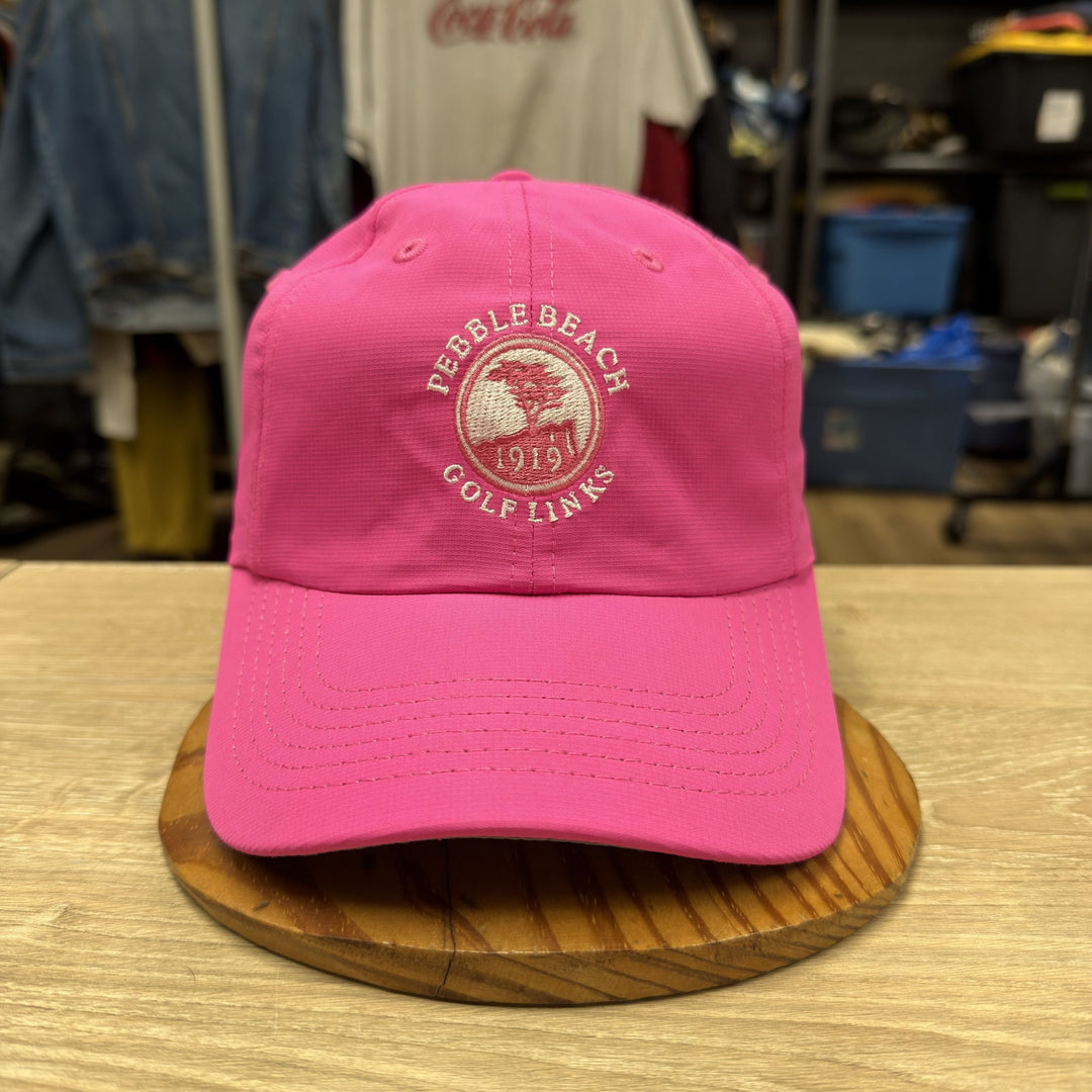 Pebble Beach Golf Links Pink Strap Back Hat