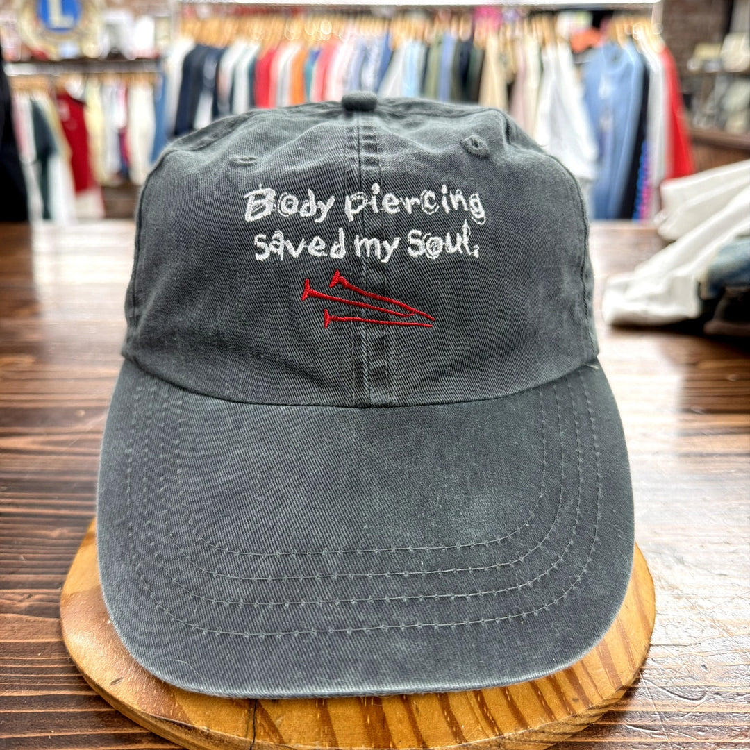 Vintage Body Piercing Jesus Strap Back Hat