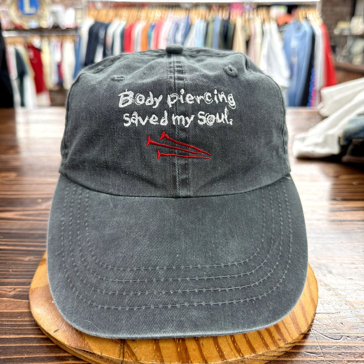 Vintage Body Piercing Jesus Strap Back Hat