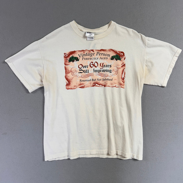 Vintage Person 60 Years Old T Shirt Size Medium
