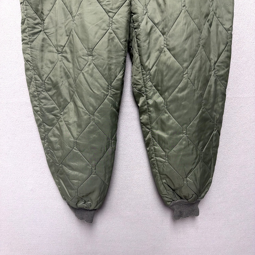 Vintage US Military Vietnam Era Quilted Flight Pants Size Large