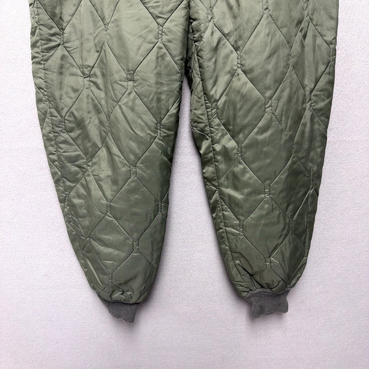 Vintage US Military Vietnam Era Quilted Flight Pants Size Large