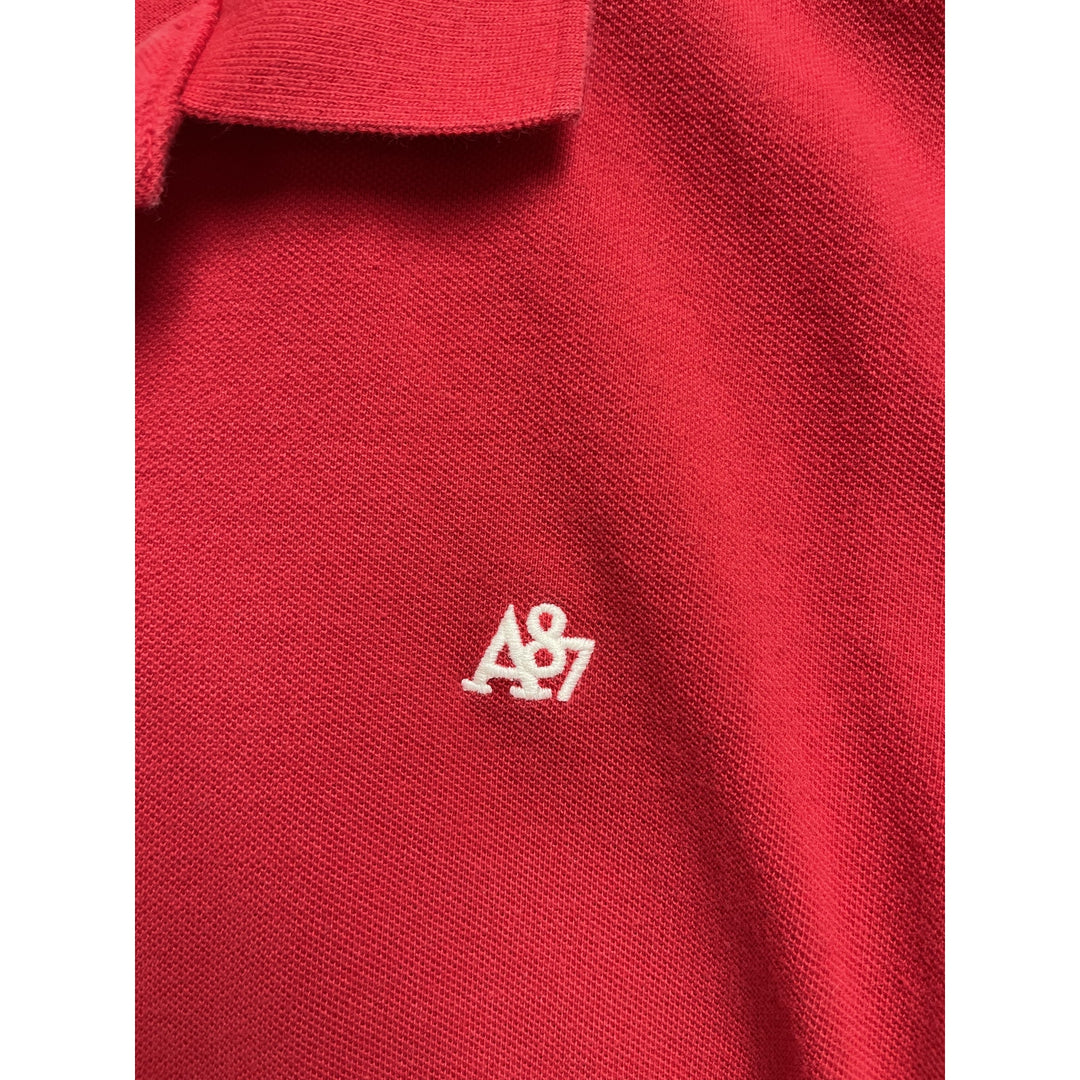 Y2K Aeropostale Red Polo Shirt Size Large