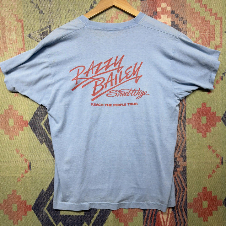 Razzy Bailey Vintage Tour T Shirt Size Large 80s