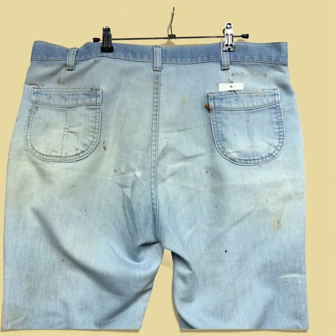 Vintage Levis Orange Tab 80s Paint Splatter Jeans Size 39