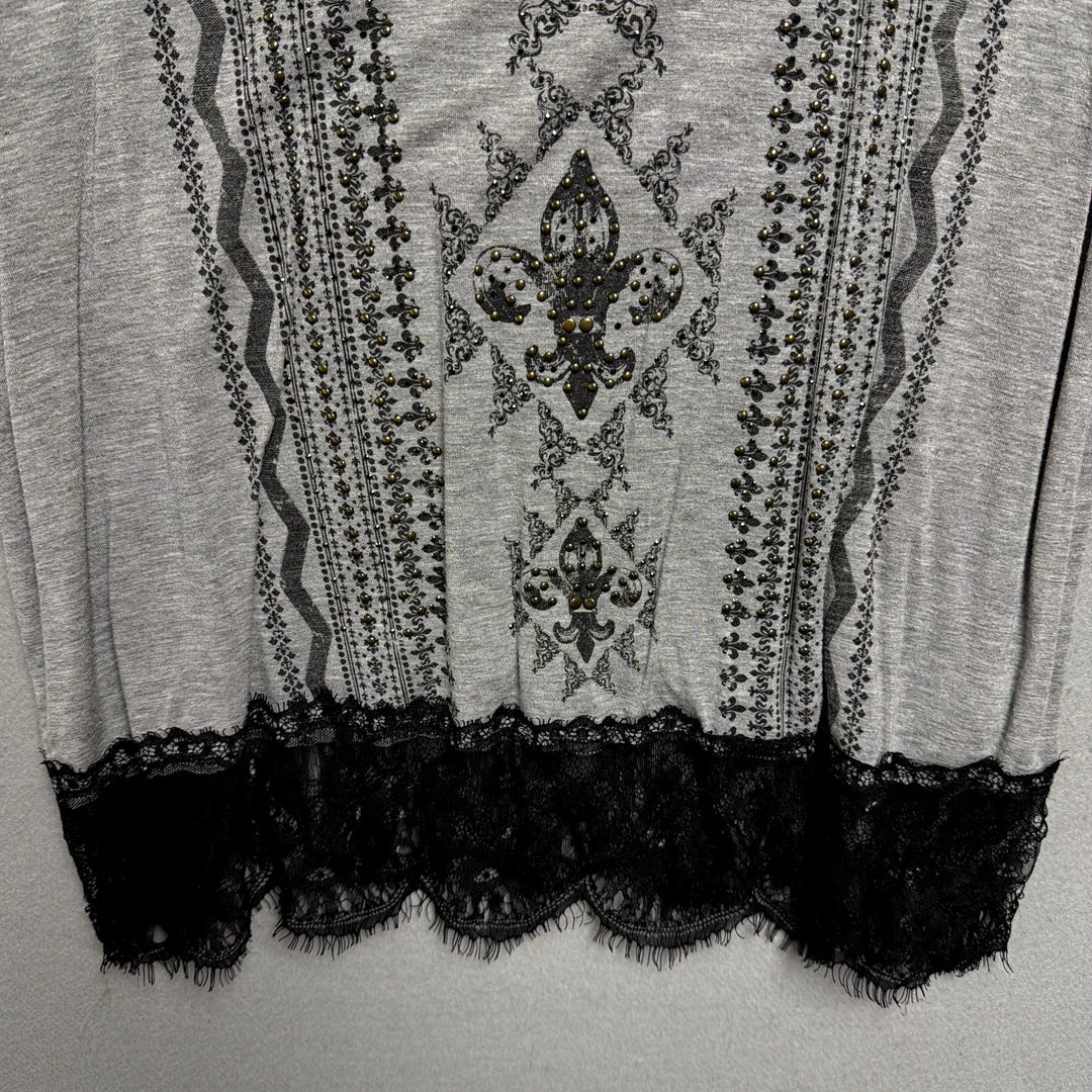 Vocal Y2K Style Open Shoulder Shirt Size XL