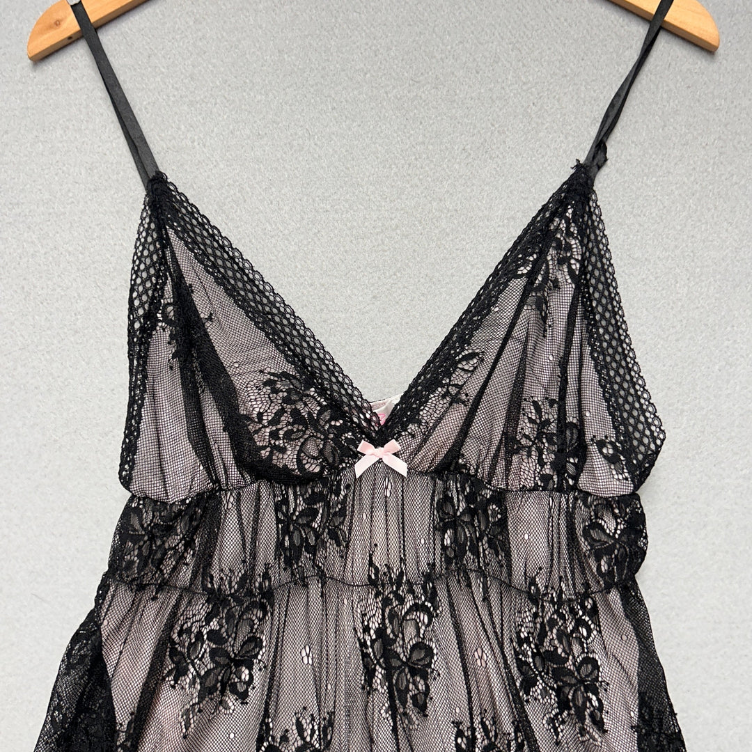 Oscar De La Renta Pink Label Babydoll Chemise Nightgown Size XL