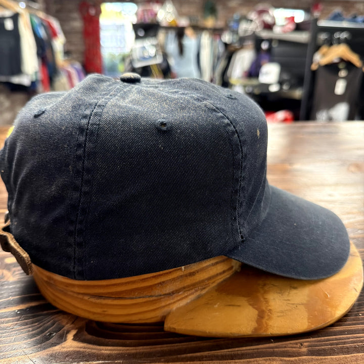 Vintage Polo Ralph Lauren Bleach Stained Leather Strap Back Hat