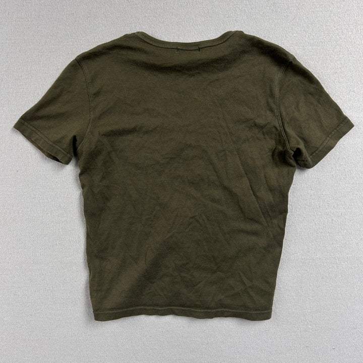 Burberry London Embroidered Green Baby T Shirt Size 38 Small