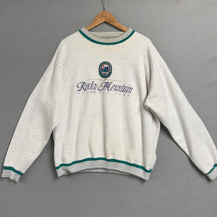 Vintage Rocky Mountain National Park Sweatshirt Size Large