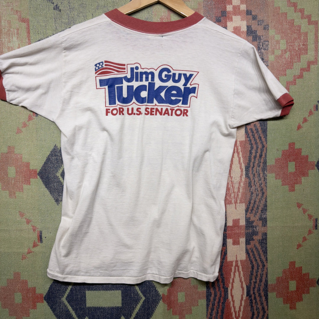 Jim Guy Tucker Senator Vintage T Shirt Size Medium 80s
