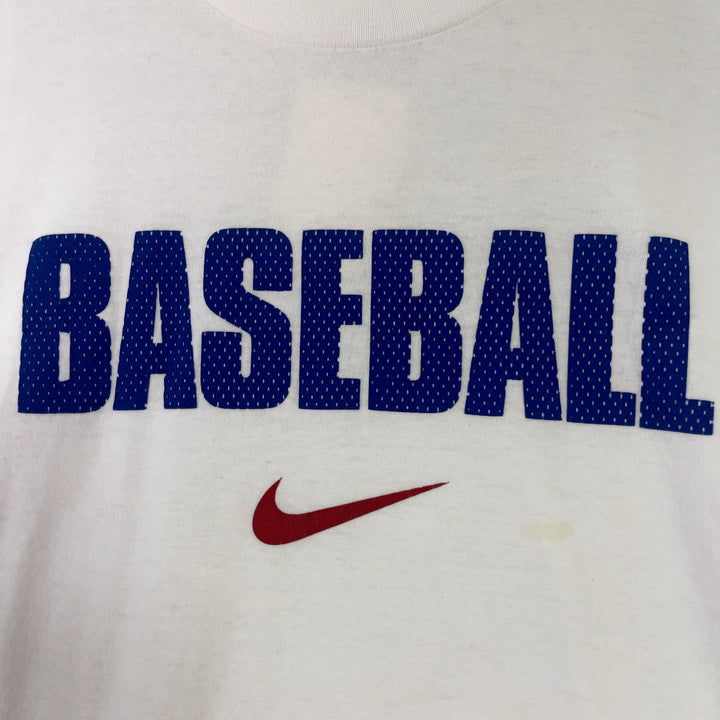 Vintage nike Baseball Center Swoosh Y2K T Shirt Size Large