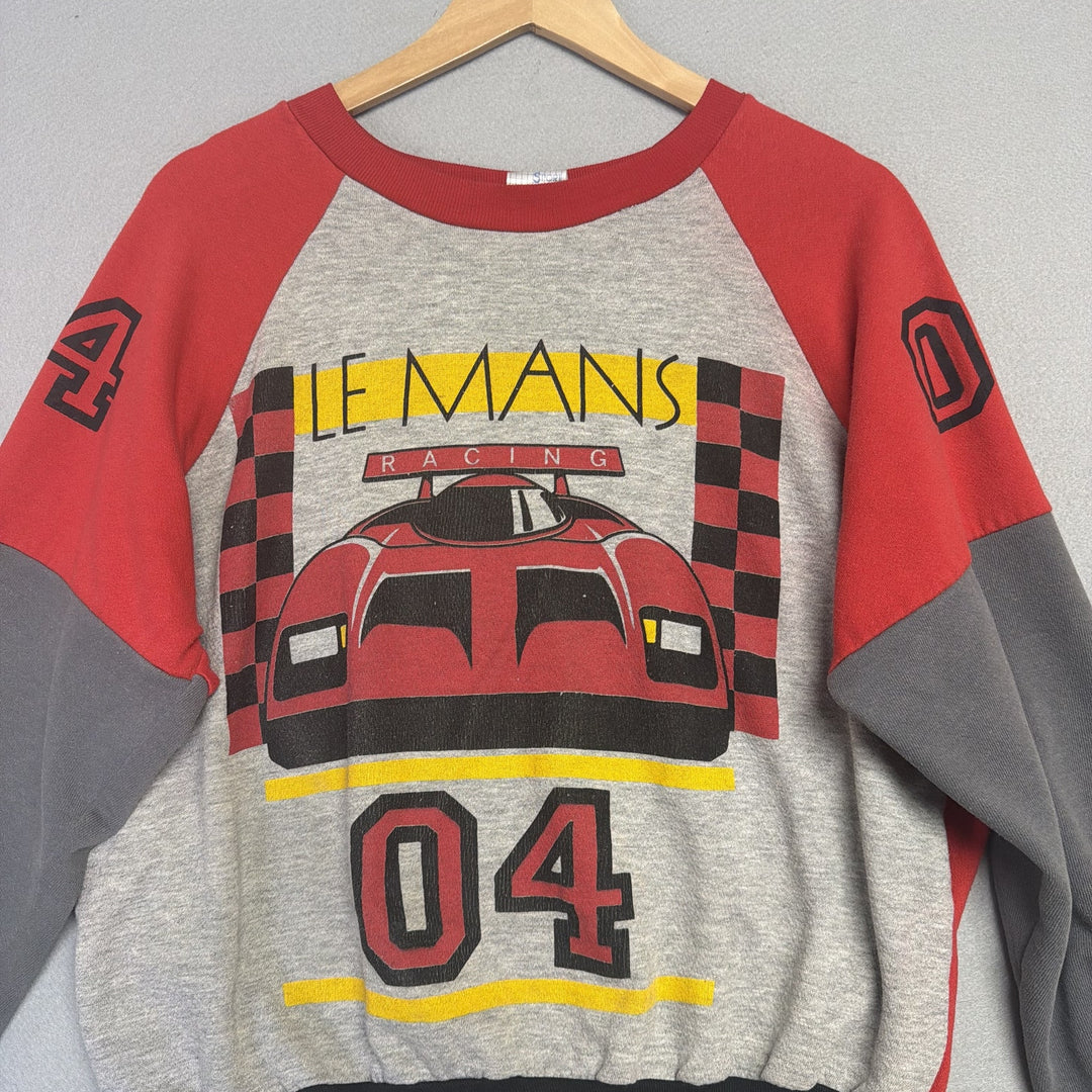 Vintage Le Mans Racing Sweatshirt Size Large