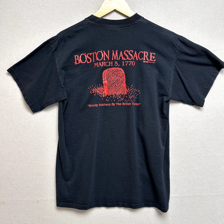 Vintage Y2K Boston Massacre T Shirt Size Medium