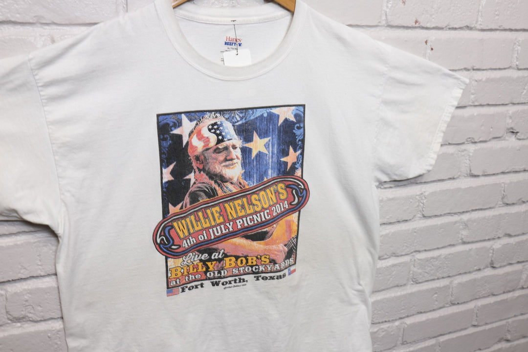 2014 Willie Nelson 4th of July Picnic T Shirt Size XL